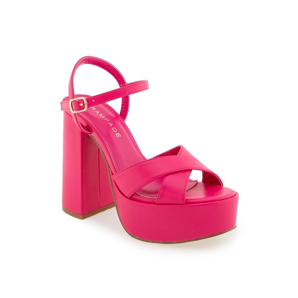 Rampage Women's Pink Platform Sandals